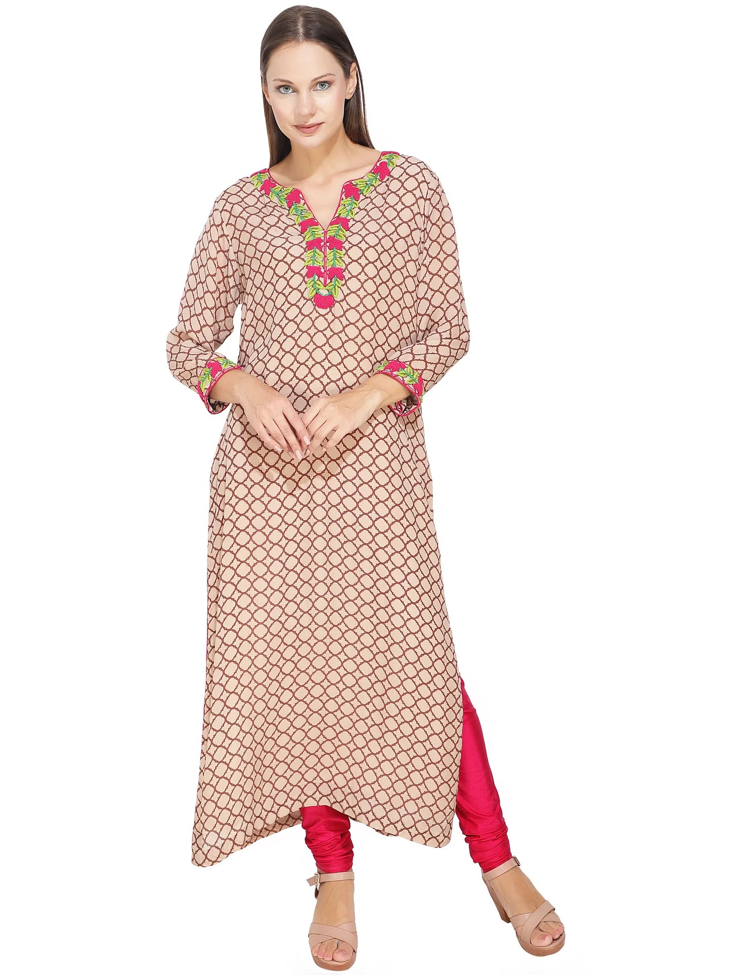 Printed Embellished Long Kurti