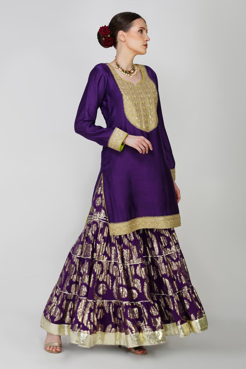 Imperial Purple Garara Ensemble