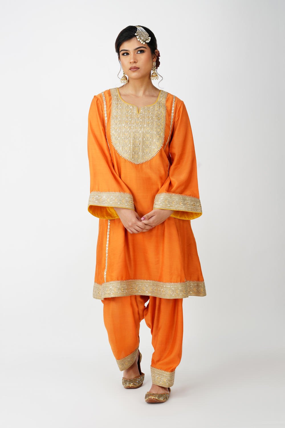 Saffron Royal Heritage Suit Set