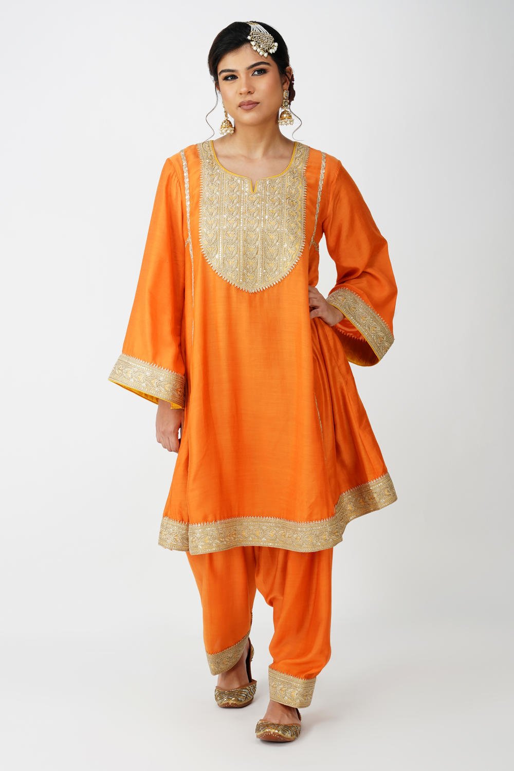 Saffron Royal Heritage Suit Set