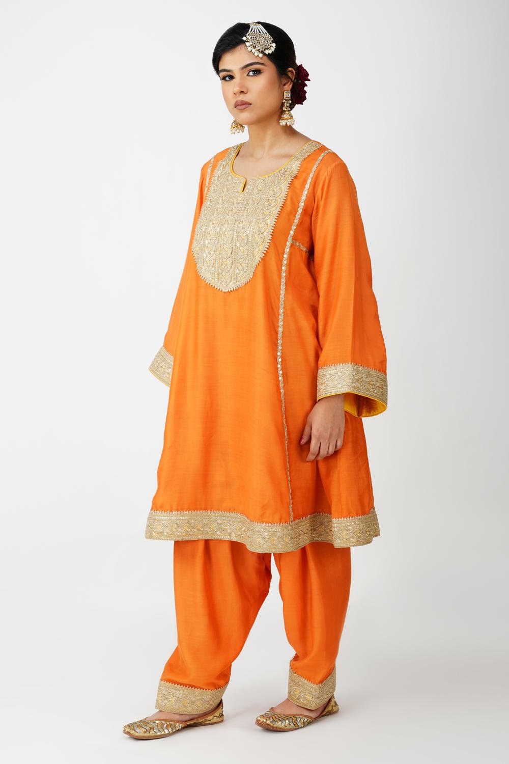 Saffron Royal Heritage Suit Set