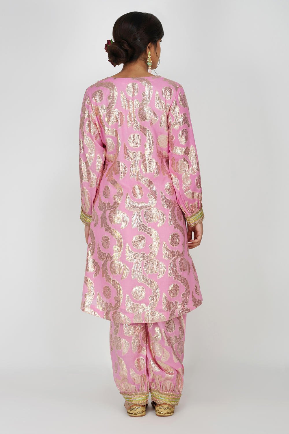 Princess Pink Jacquard Ensemble Suit (Set of 2)