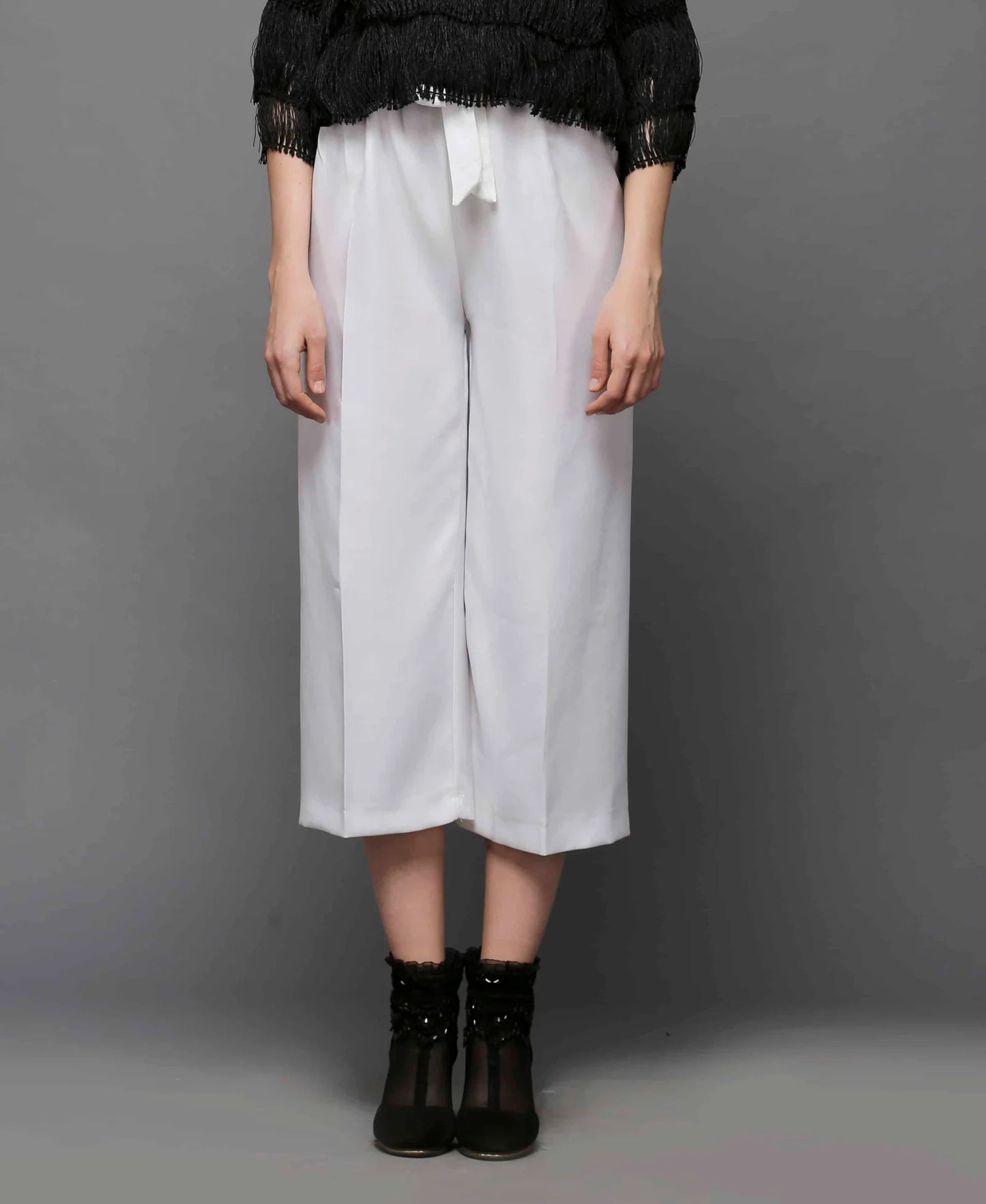 SAI 121 White Culottes Trouser