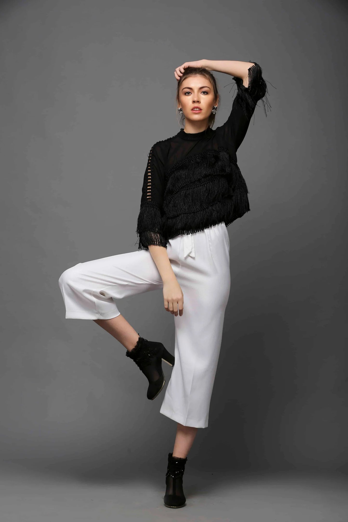 SAI 121 White Culottes Trouser