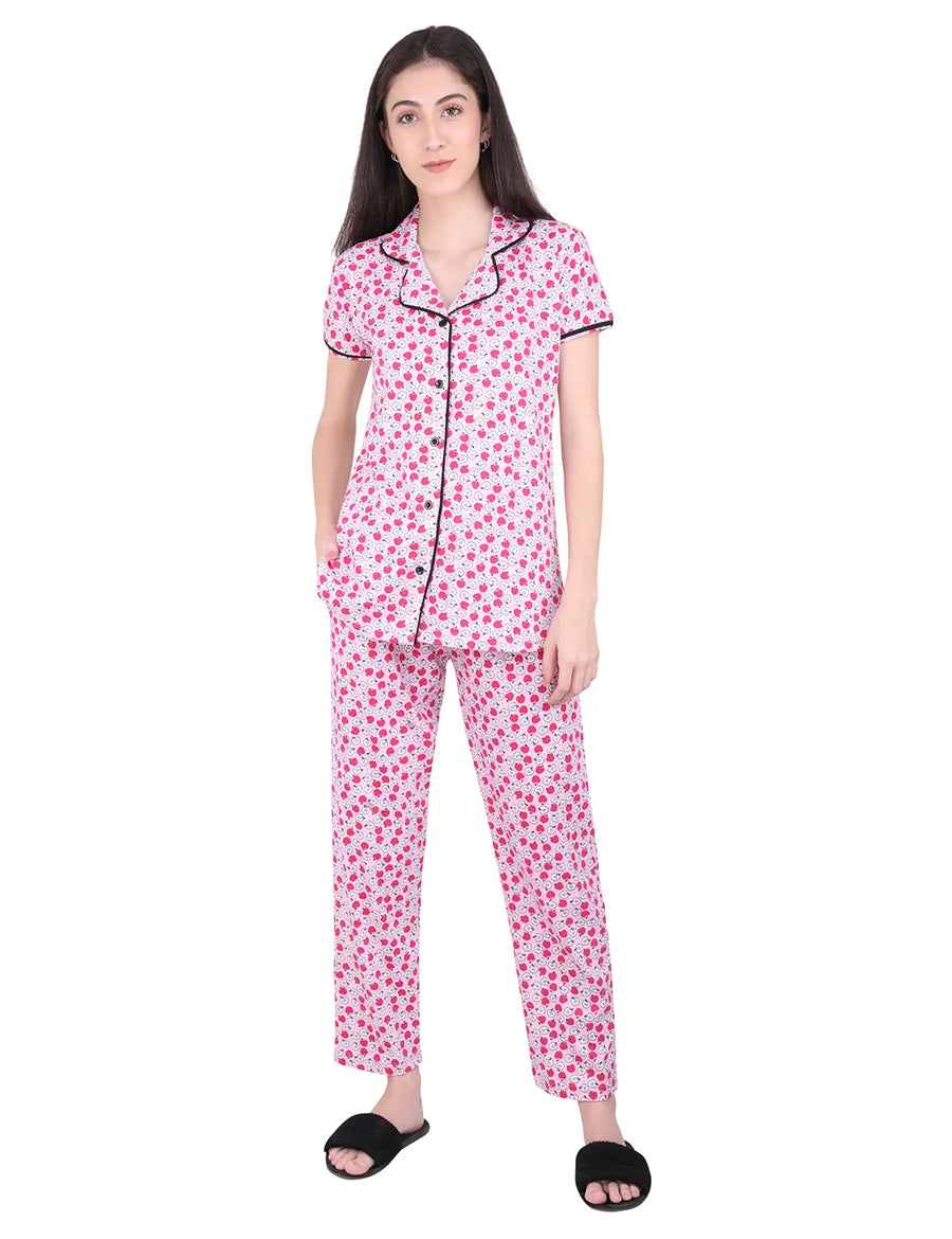 Apple Pajama Night Suit Set