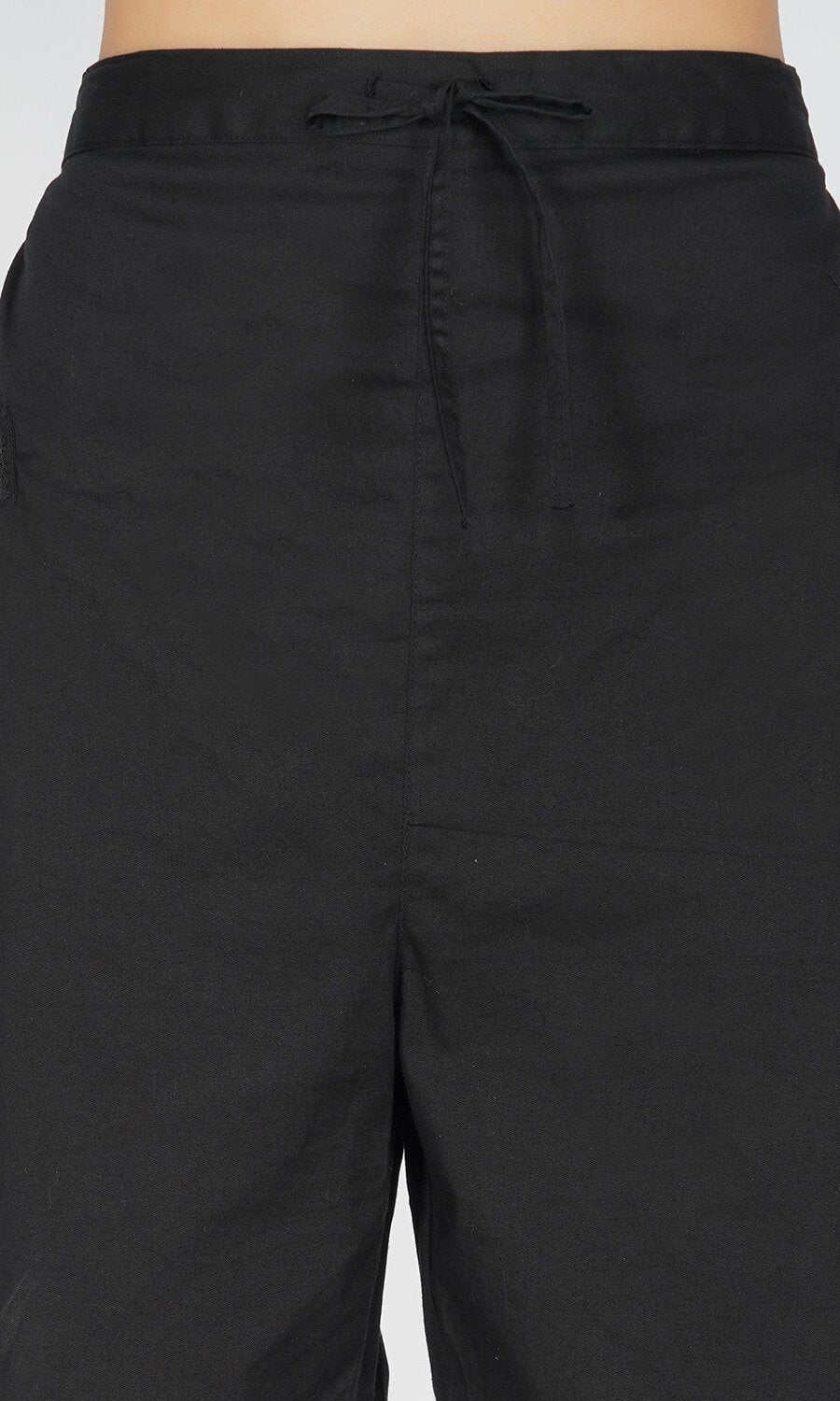 Kovet Black Front Zip Crop Top