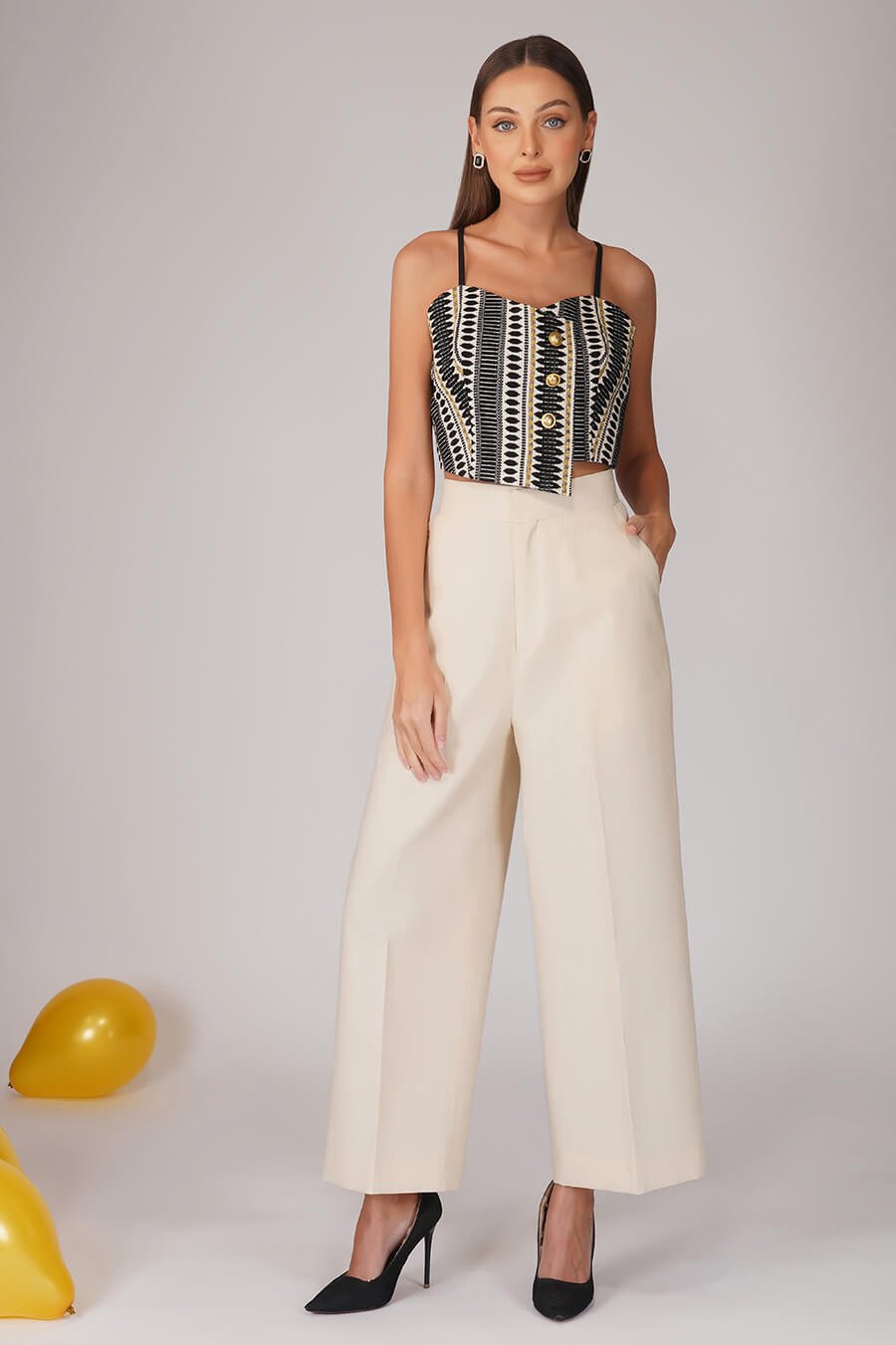 Monochrome Crop Top