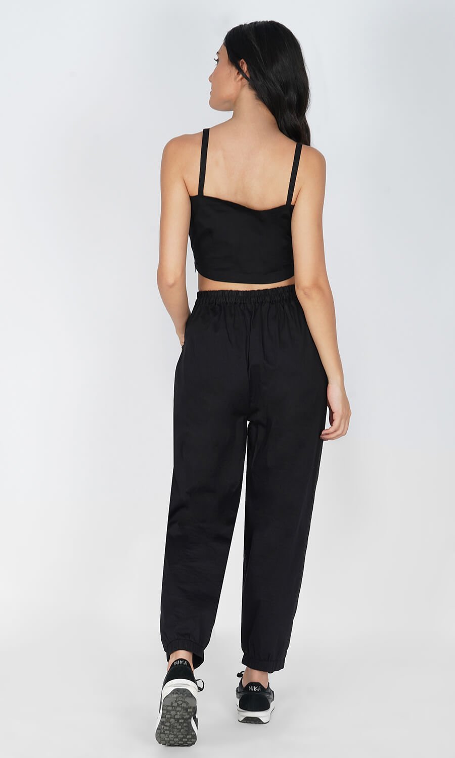 Kovet Black solid Track pant