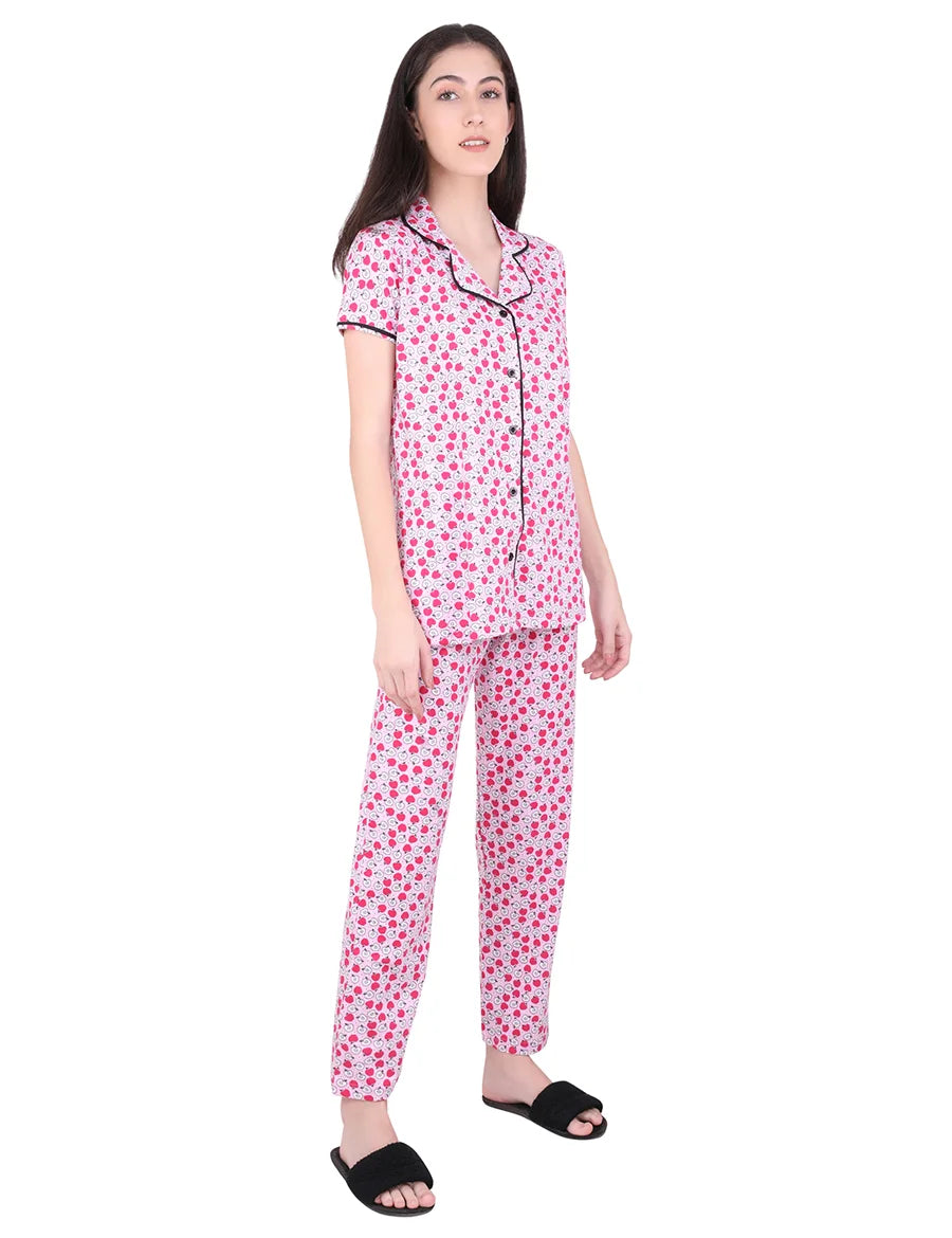 Apple Pajama Night Suit Set