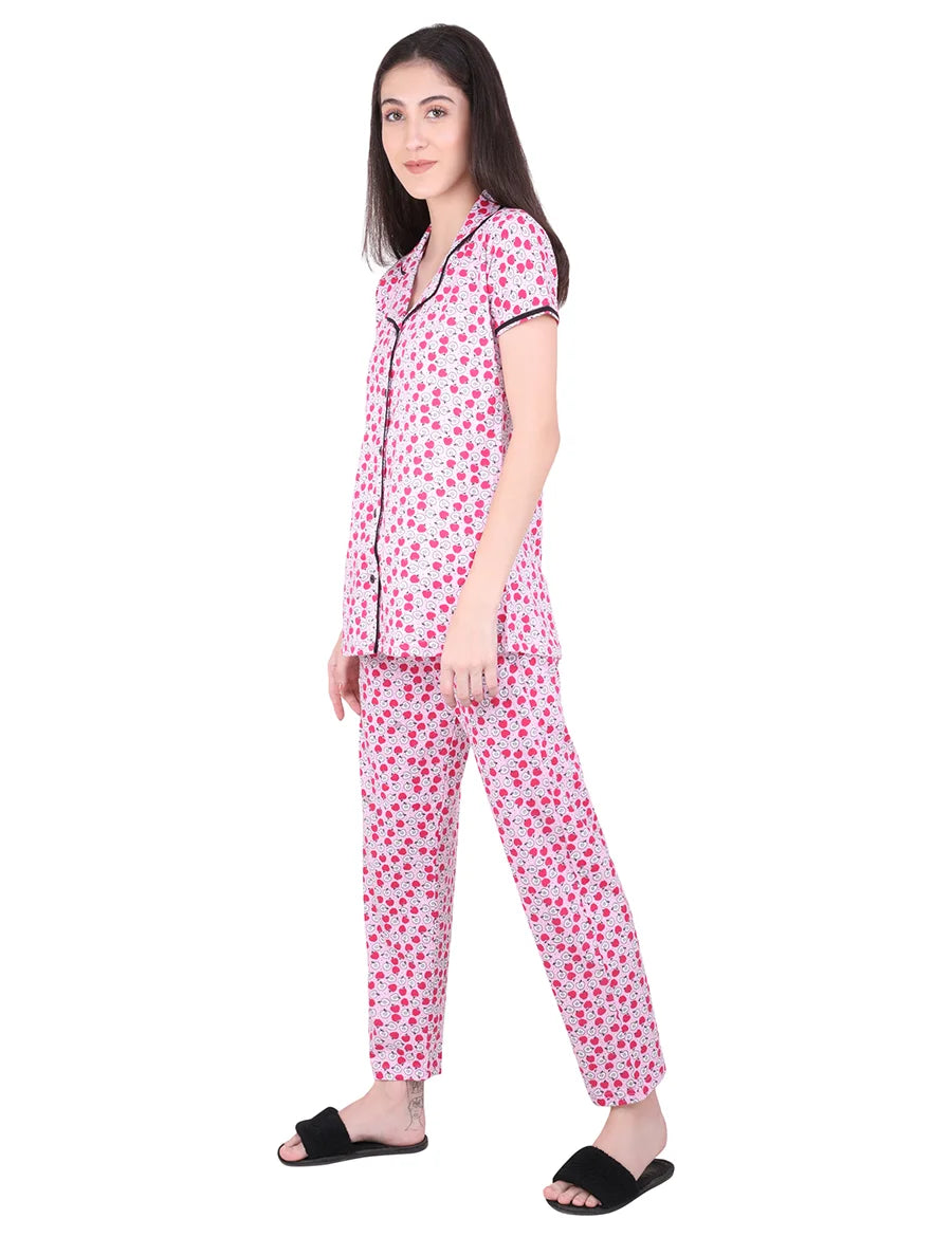 Apple Pajama Night Suit Set