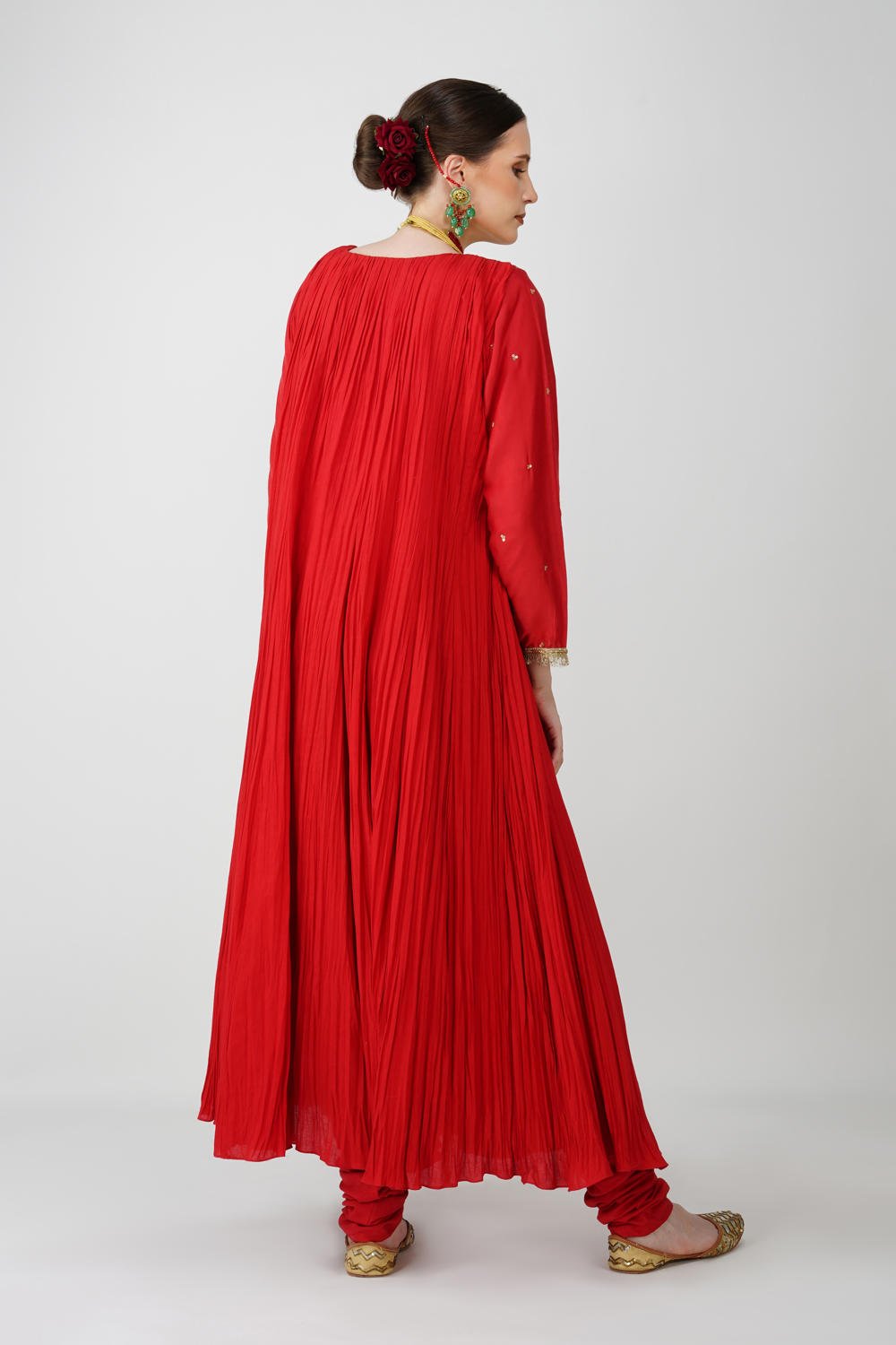 Scarlet Heritage Anarkali Set