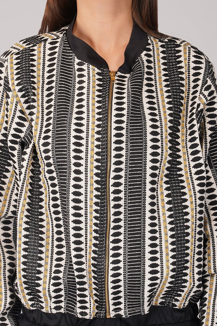 Monochrome Bomber Jacket