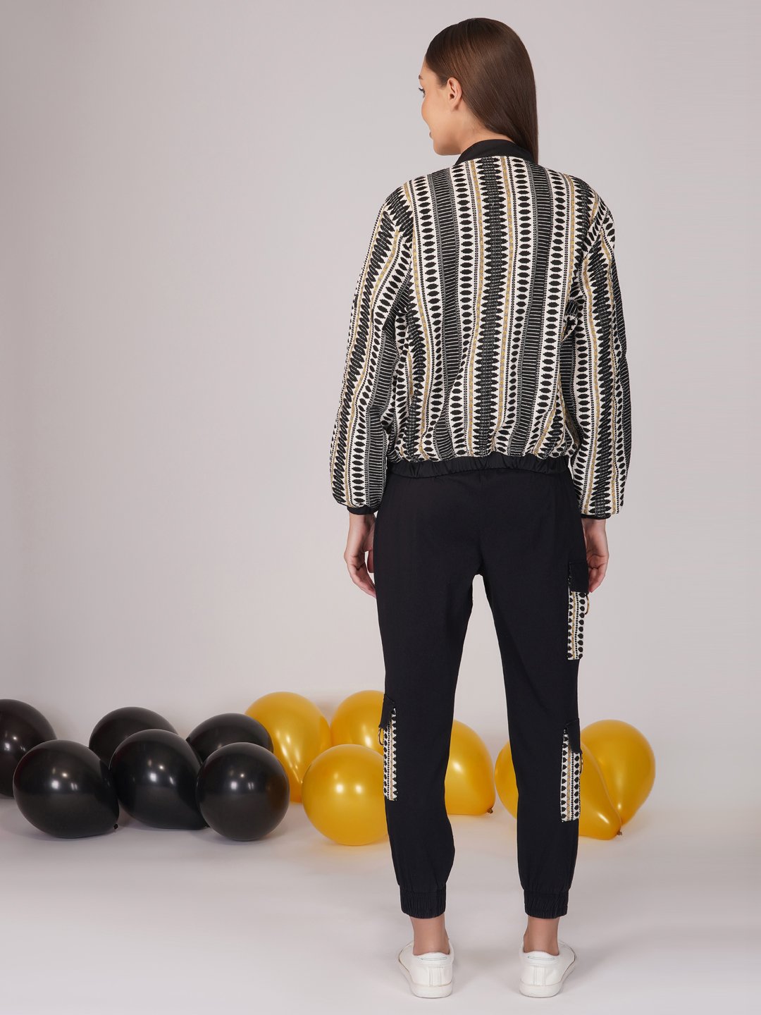 Monochrome Bomber Jacket
