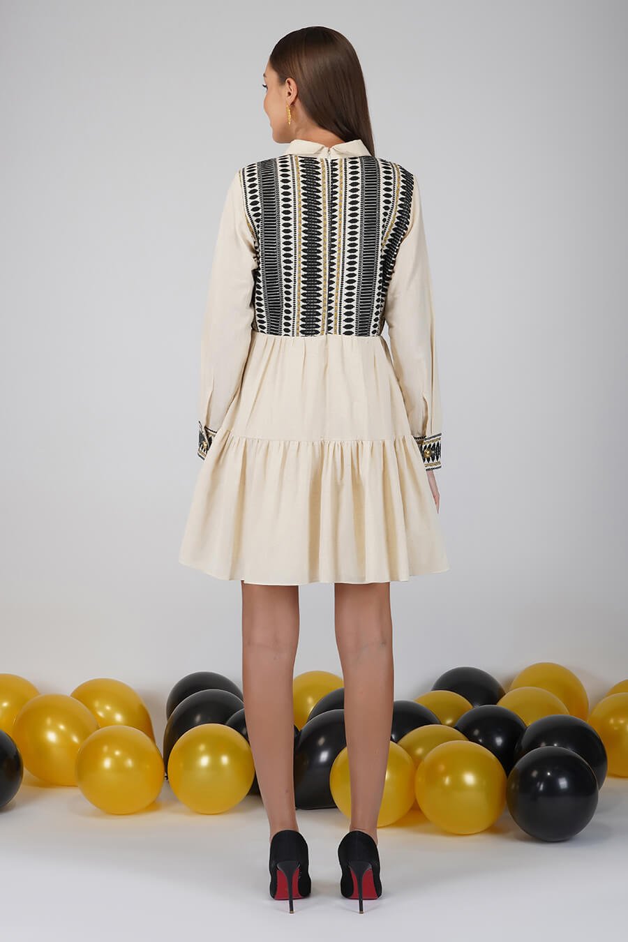 Monochrome Yoke Dress