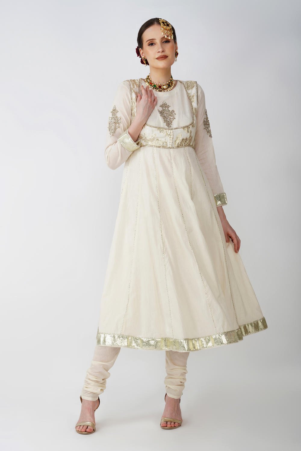 Begum Embroided Anarkali Kurta Set