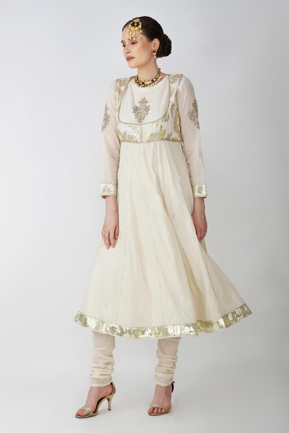 Begum Embroided Anarkali Kurta Set