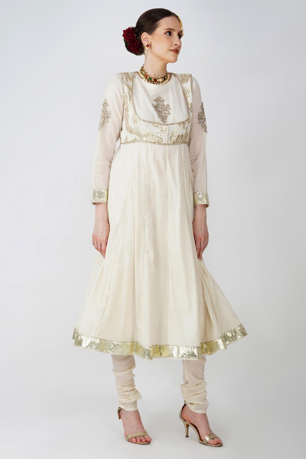 Begum Embroided Anarkali Kurta Set