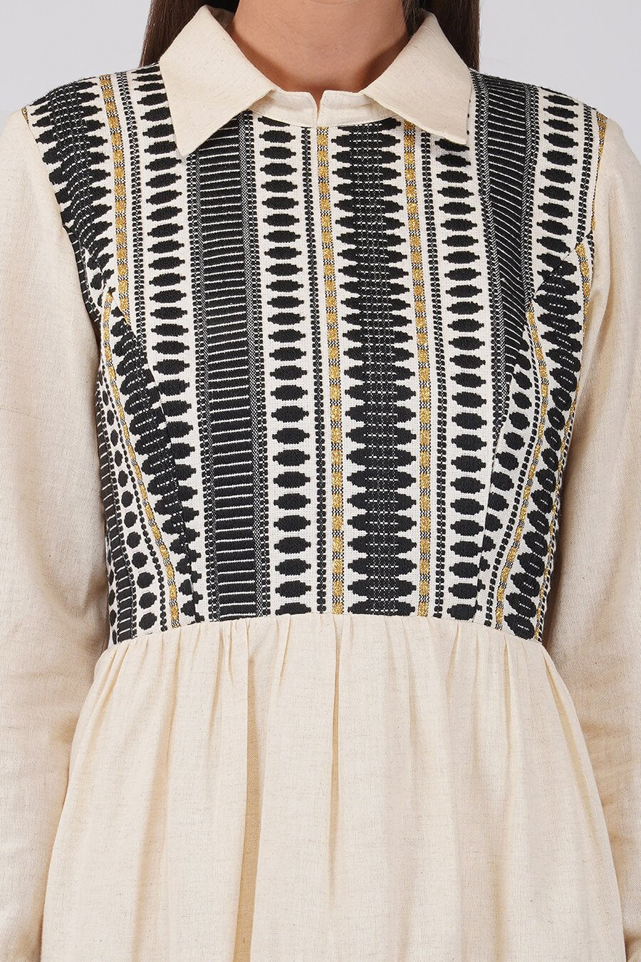 Monochrome Yoke Dress