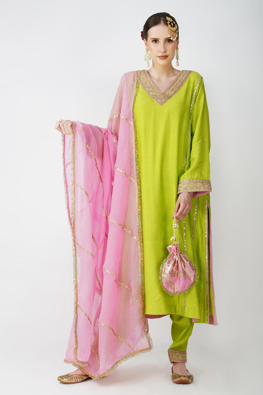 Zesty Lime Green Heritage Suit Set