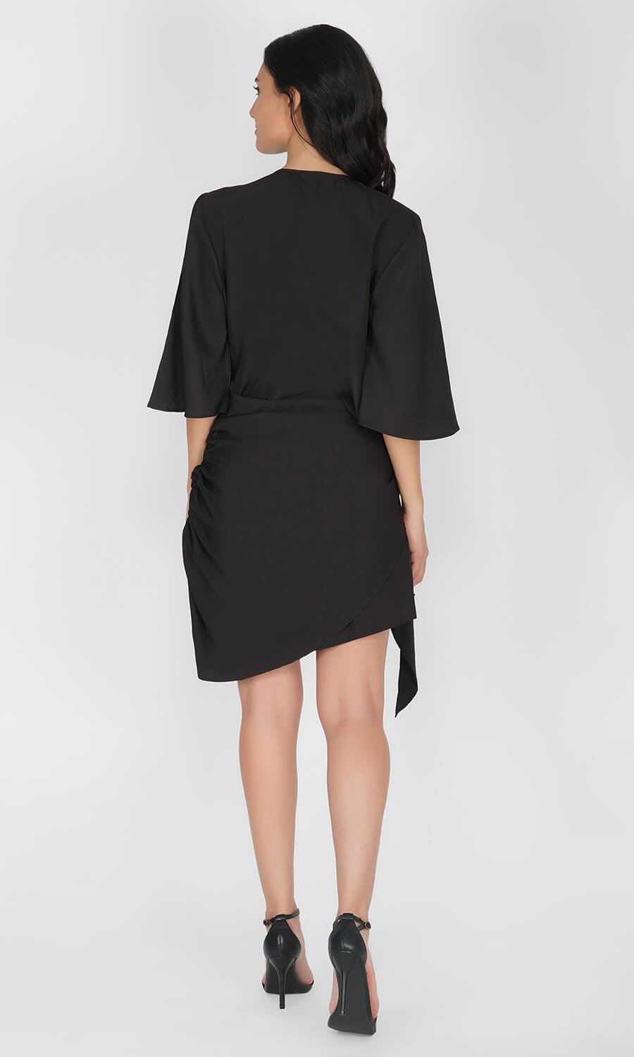 Kovet Black Wrap-Around Dress