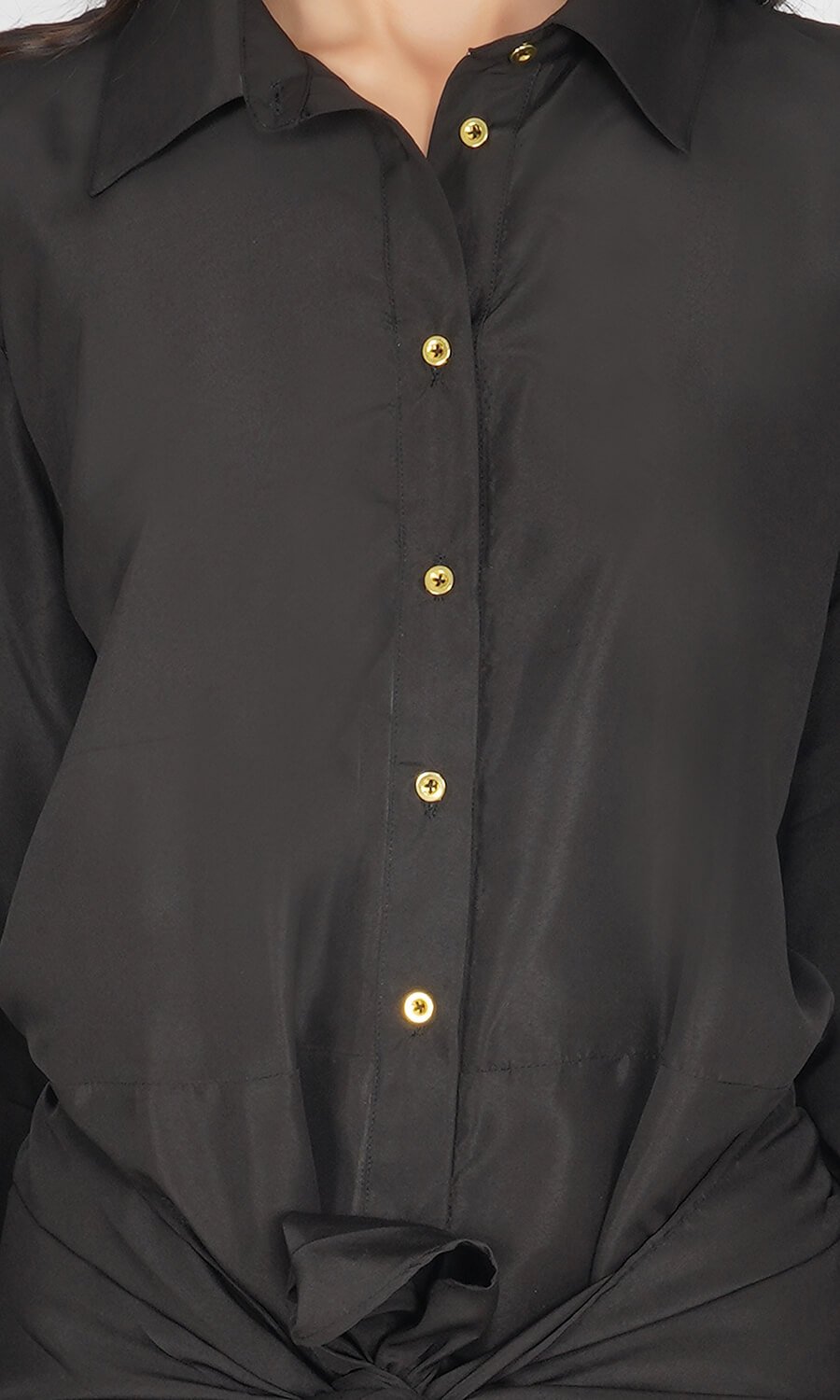 Kovet Black Shirt Dress