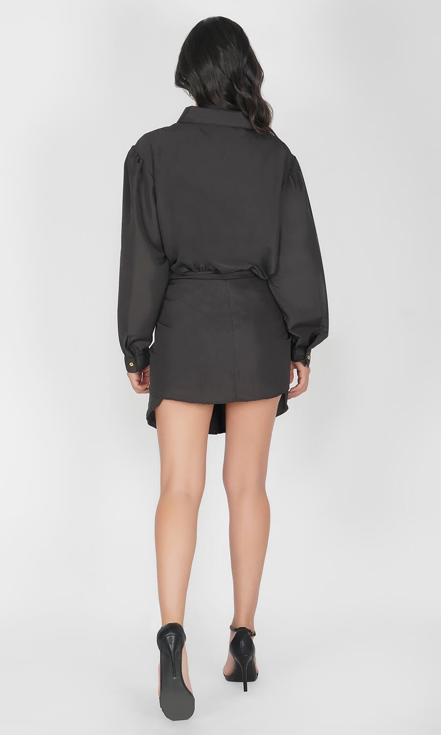Kovet Black Shirt Dress