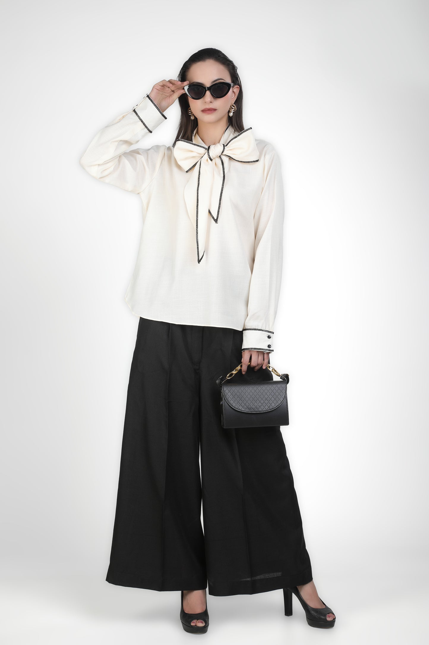 Ascot Reverie Wide-Leg Trouser