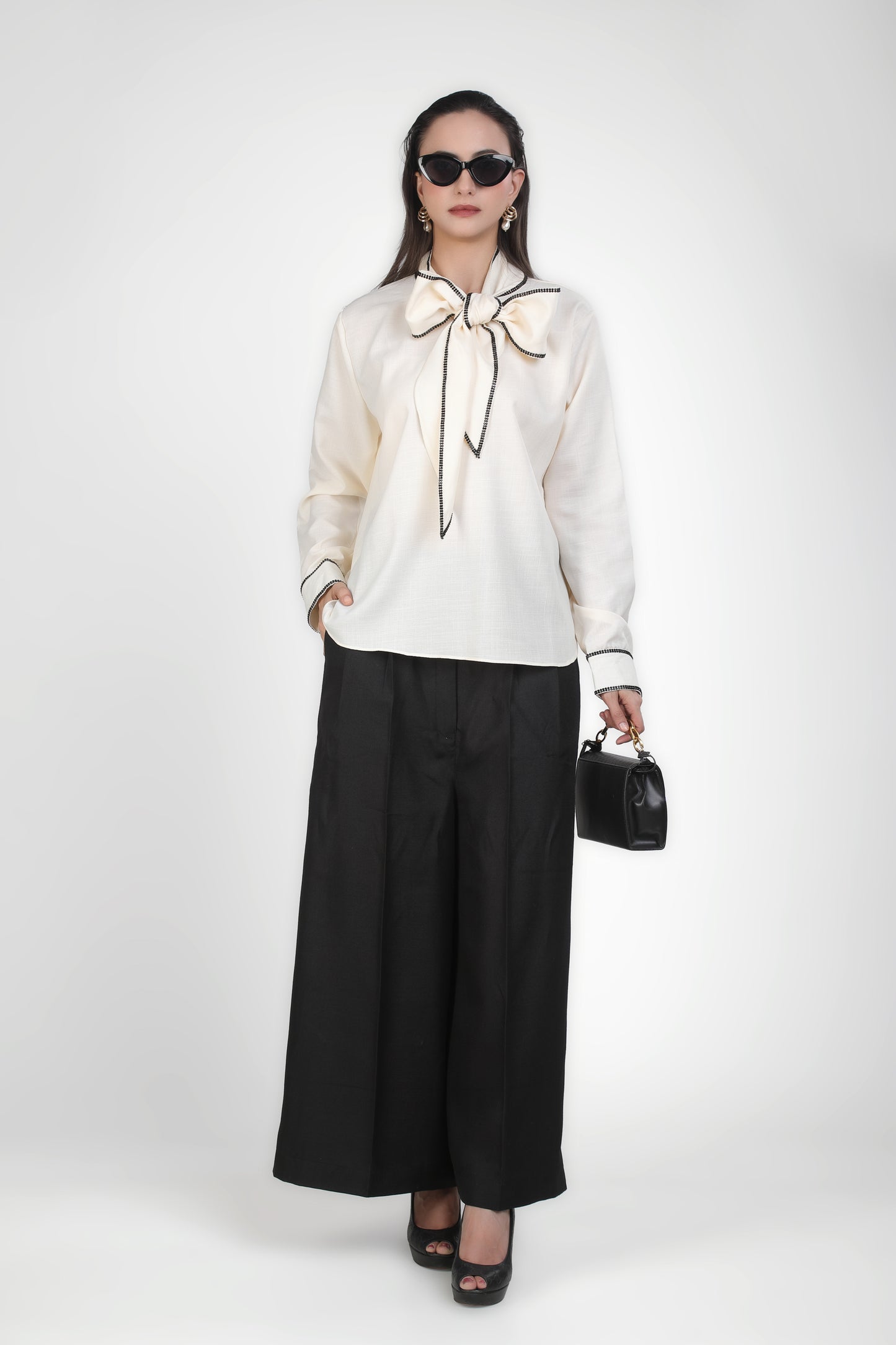 Ascot Reverie Wide-Leg Trouser