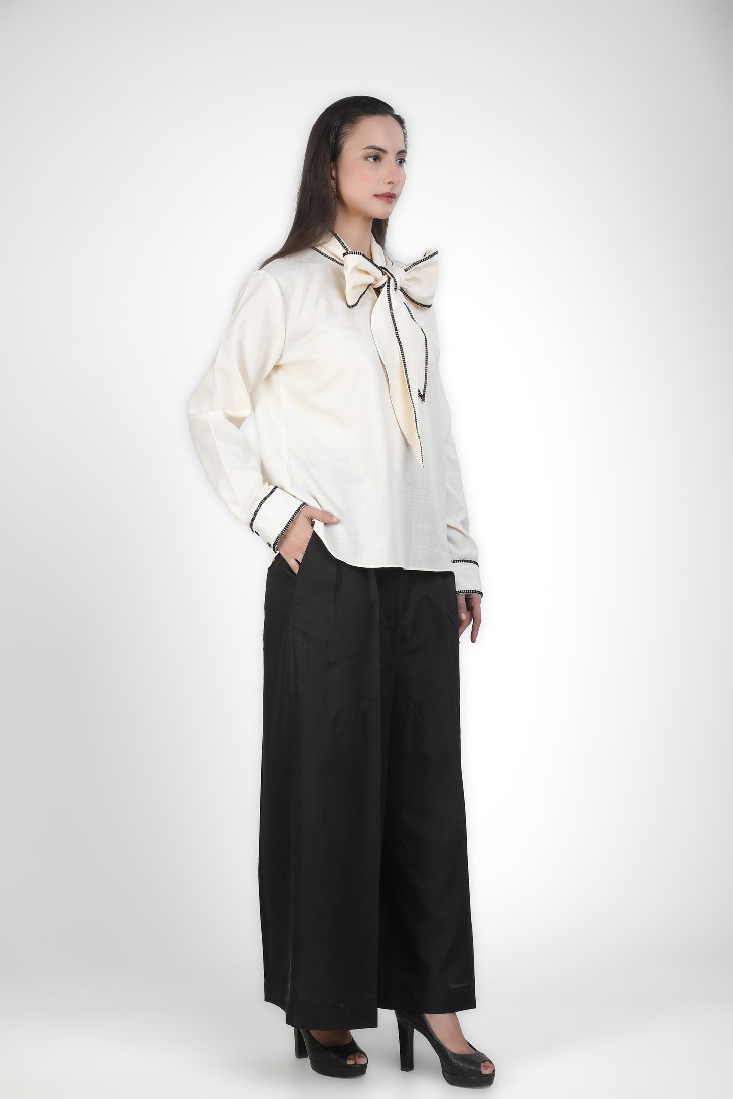 Ascot Reverie Wide-Leg Trouser