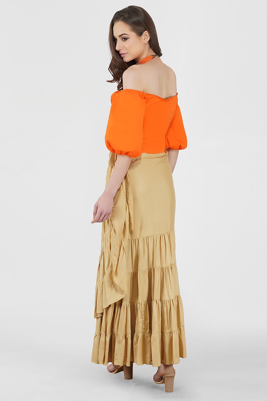 Balloon Sleeved Corset Top