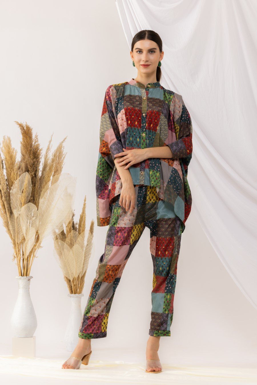 Bohemian Digital Printed Kaftaan Style Co-Ord Set