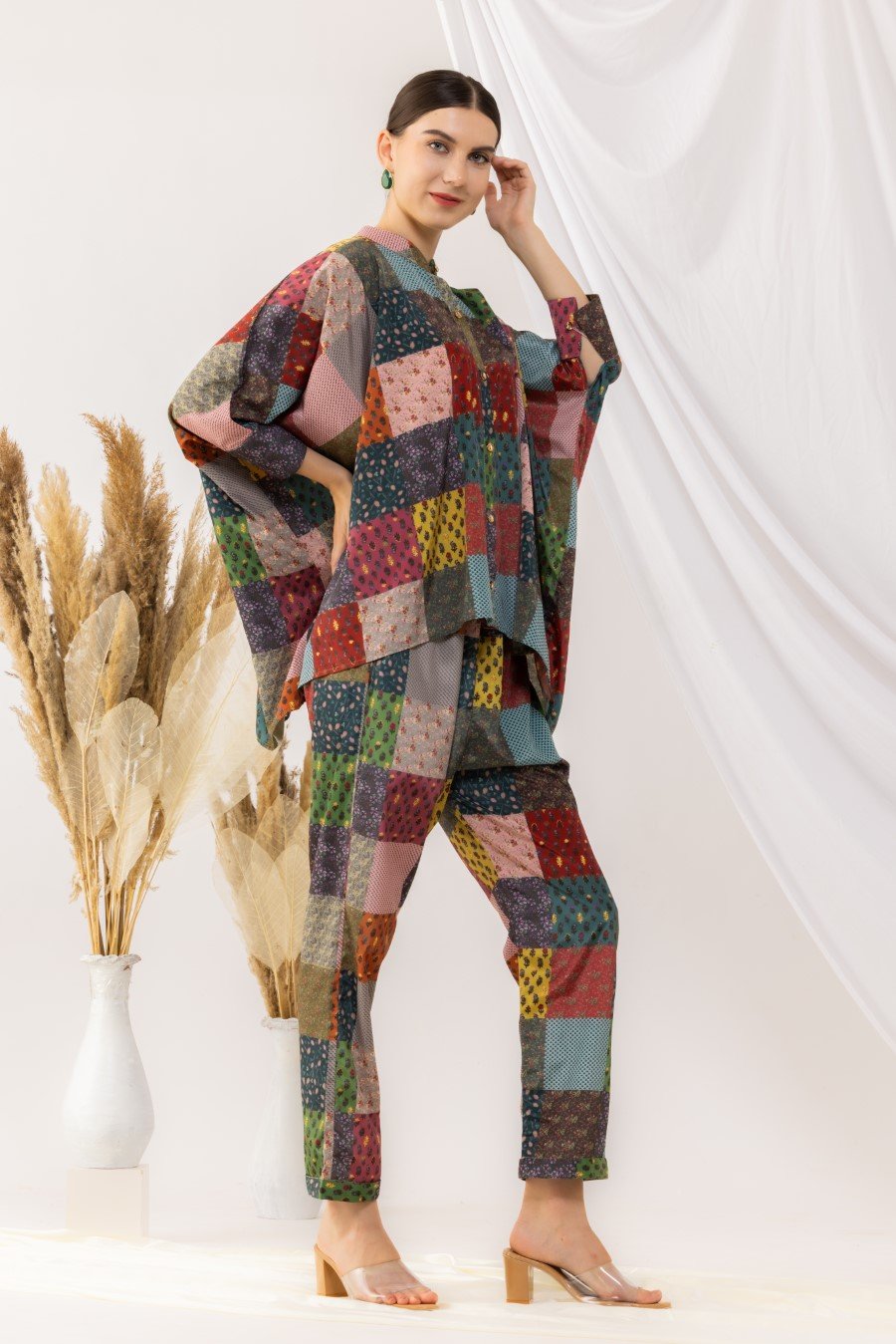 Bohemian Digital Printed Kaftaan Style Co-Ord Set