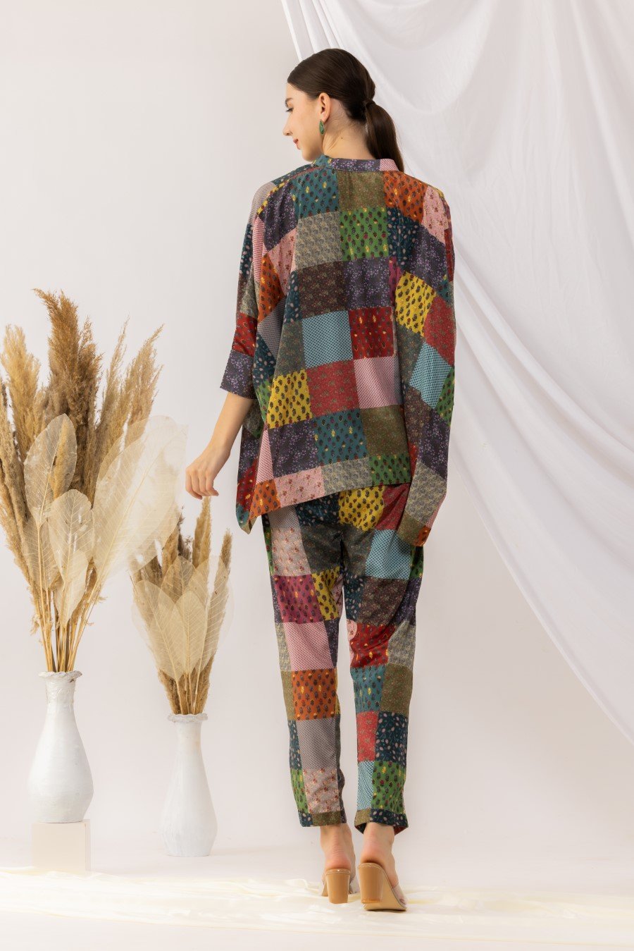 Bohemian Digital Printed Kaftaan Style Co-Ord Set