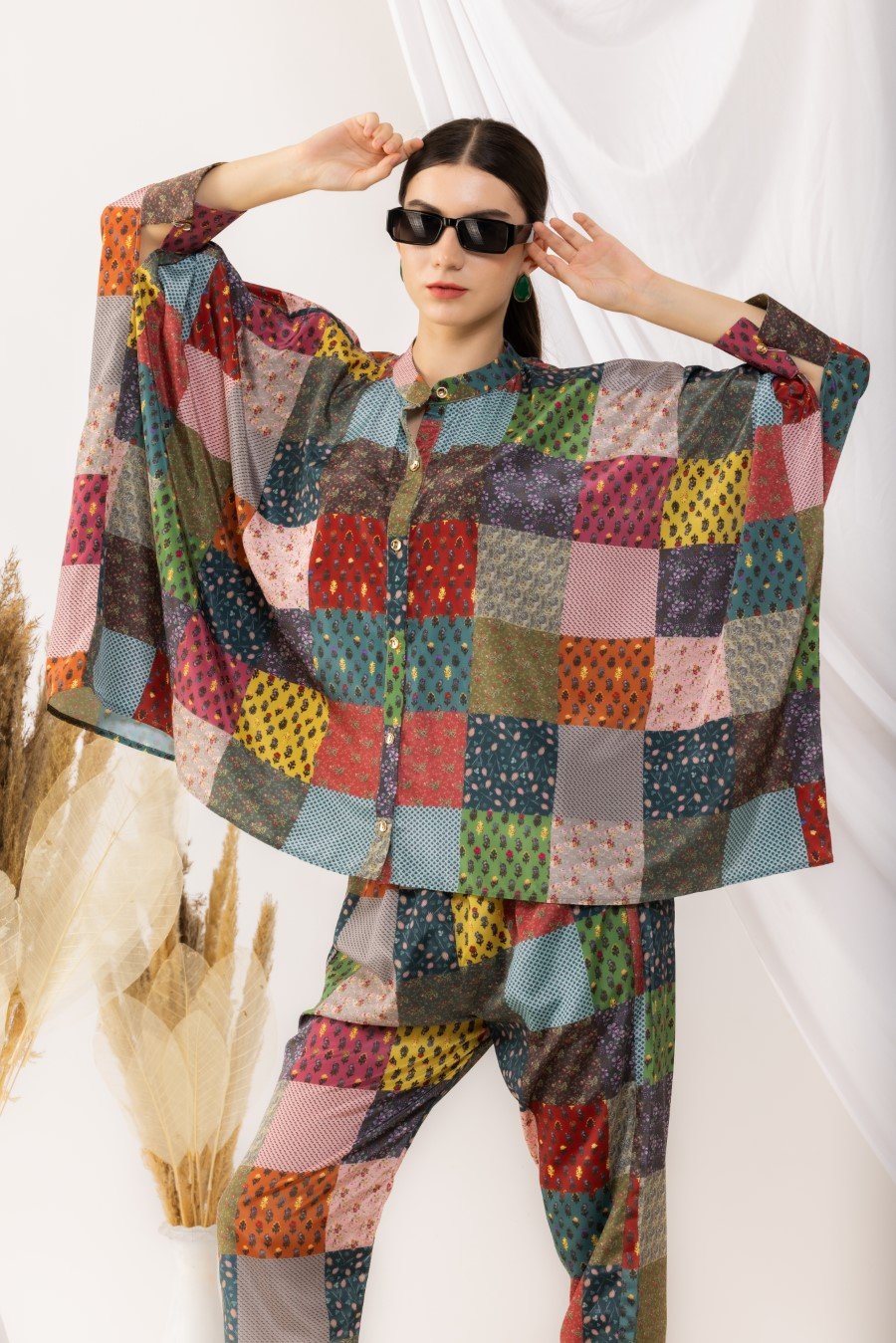 Bohemian Digital Printed Kaftaan Style Co-Ord Set