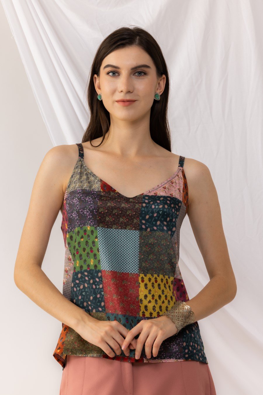 Bohemian Digital Printed Strappy Top