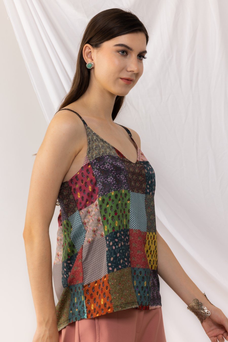 Bohemian Digital Printed Strappy Top