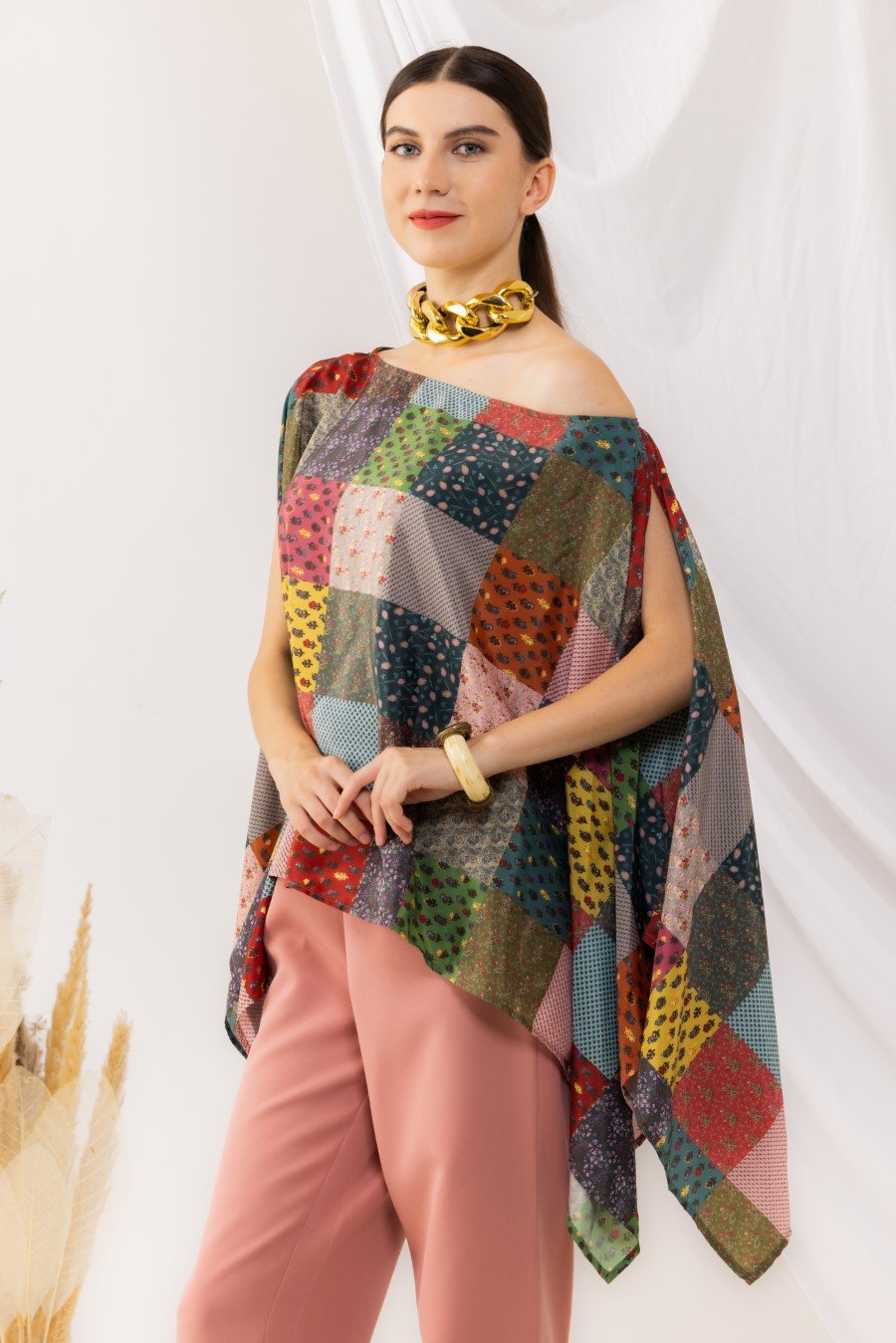 Bohemian Off - Shoulder Kaftaan Top