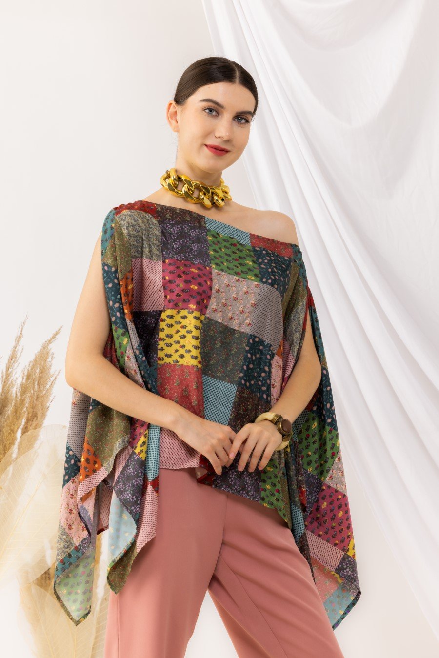 Bohemian Off - Shoulder Kaftaan Top