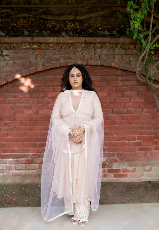 Kovet Budding Peach V-Neck Suit