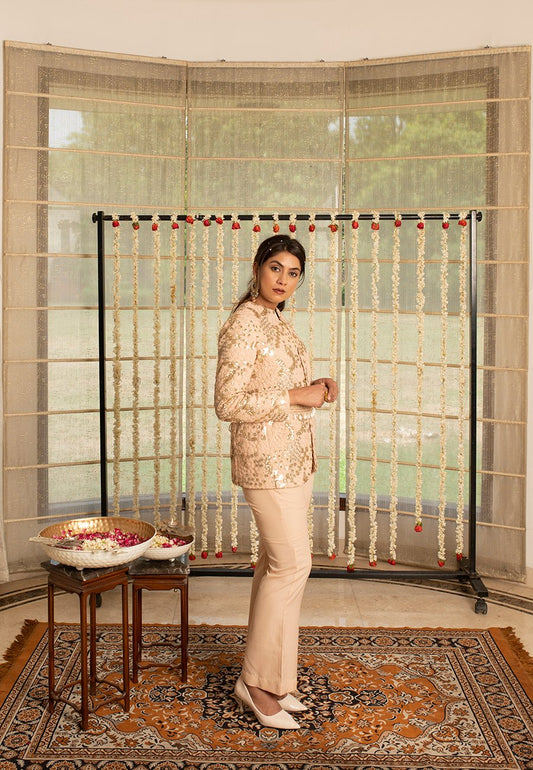 Kovet Embroidered Blazer Set