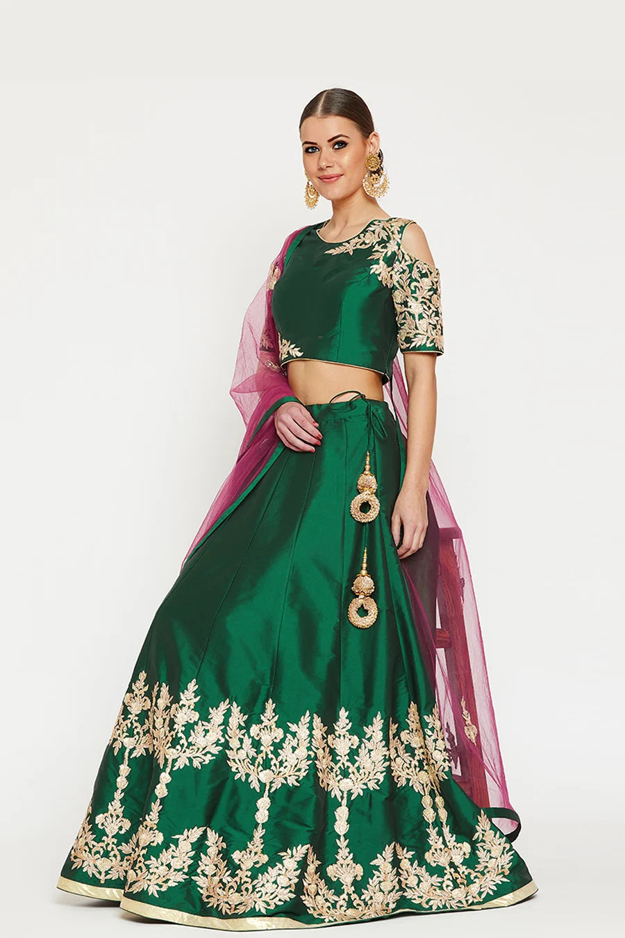 Green Lehenga