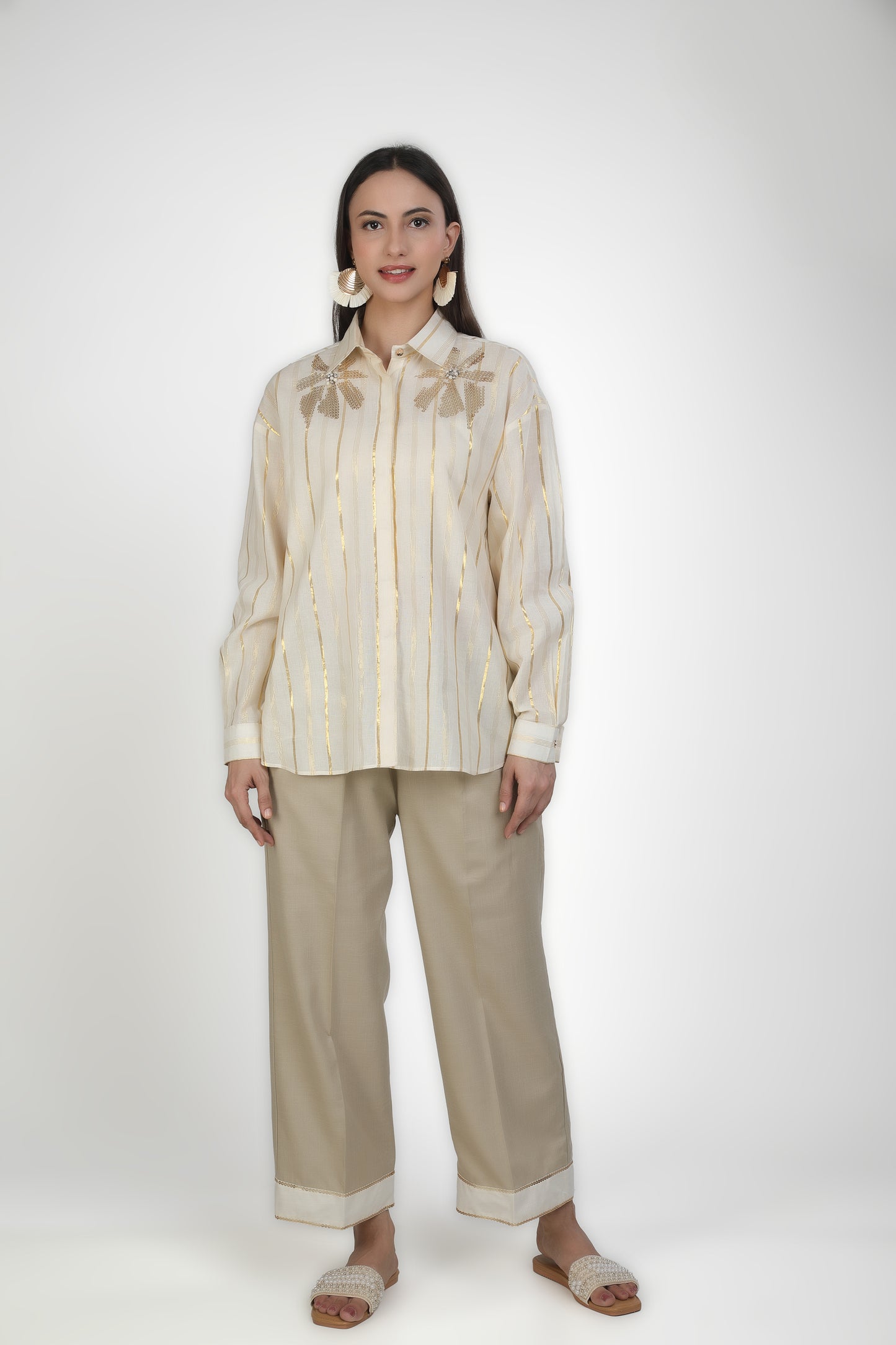 Glided Bloom Striped Set