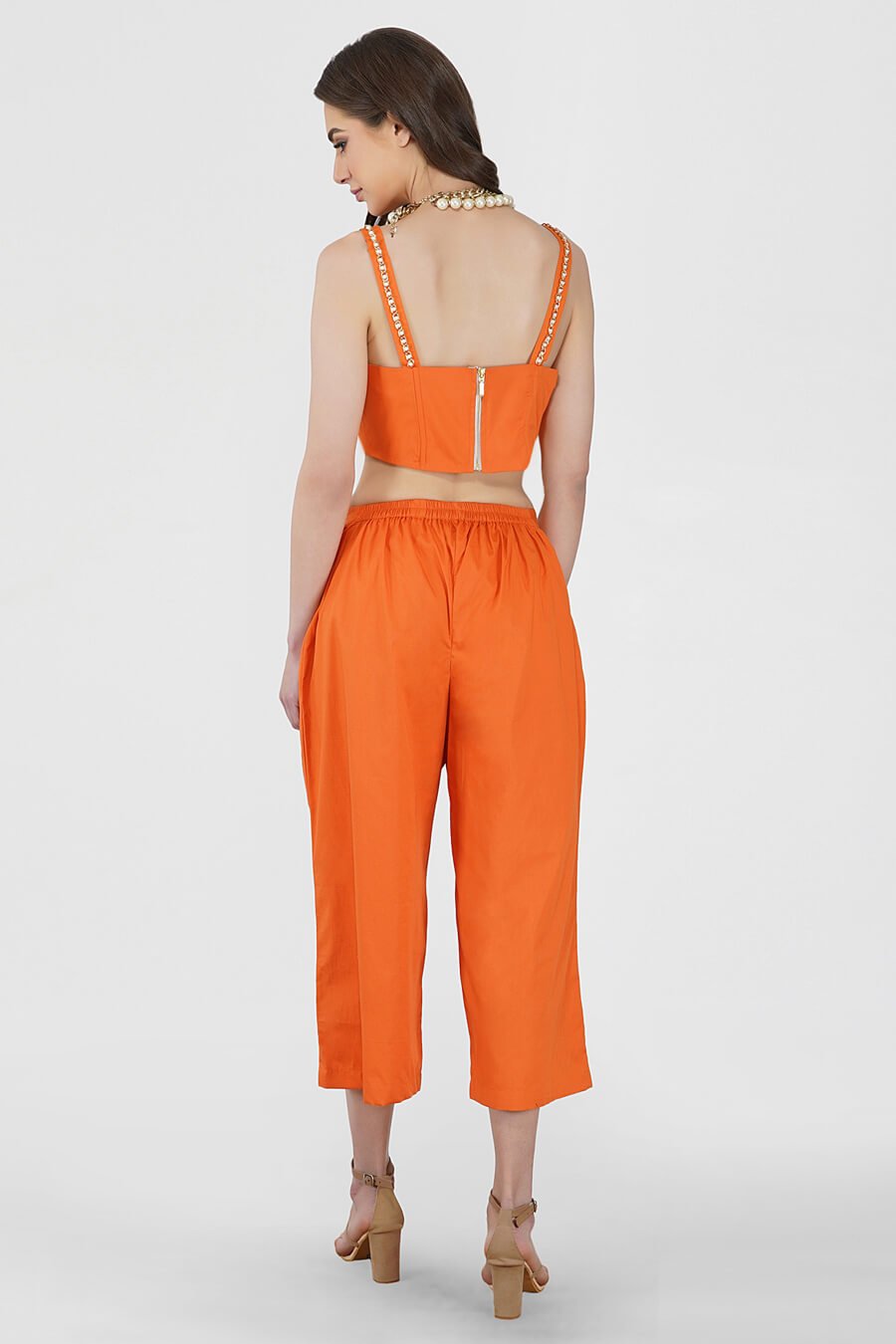 Gold Buttoned Culottes