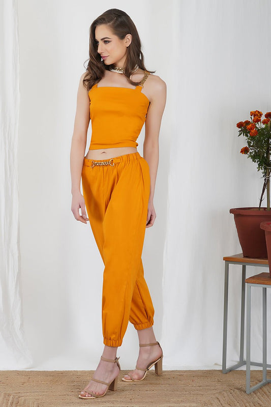 Gold Detailing Jogger Pants