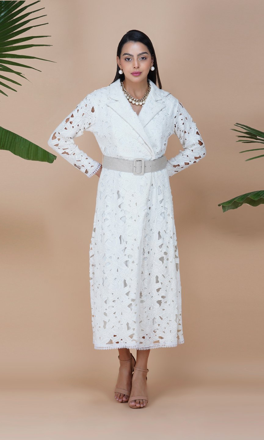 Lacey Daisy Trench Dress