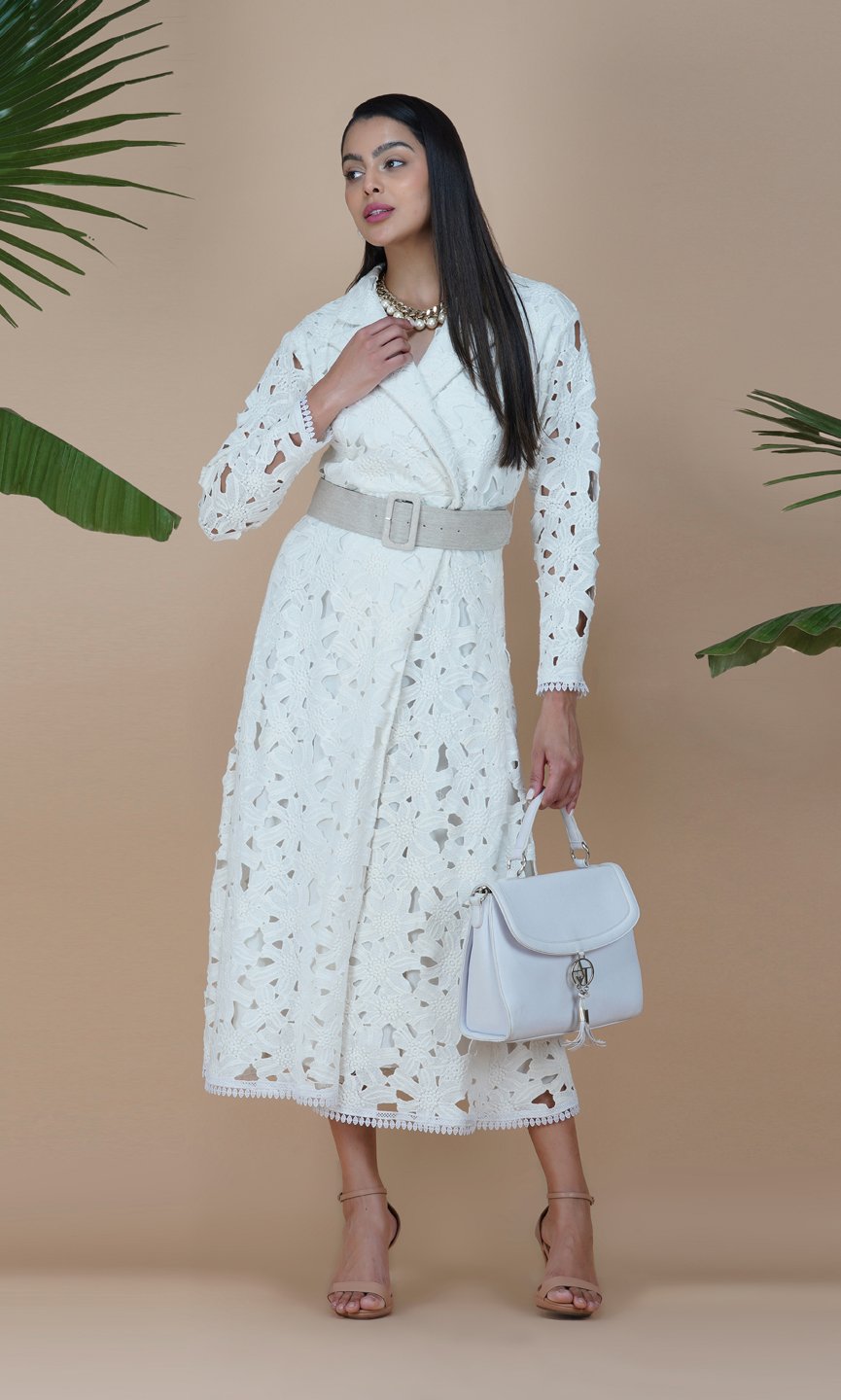Lacey Daisy Trench Dress