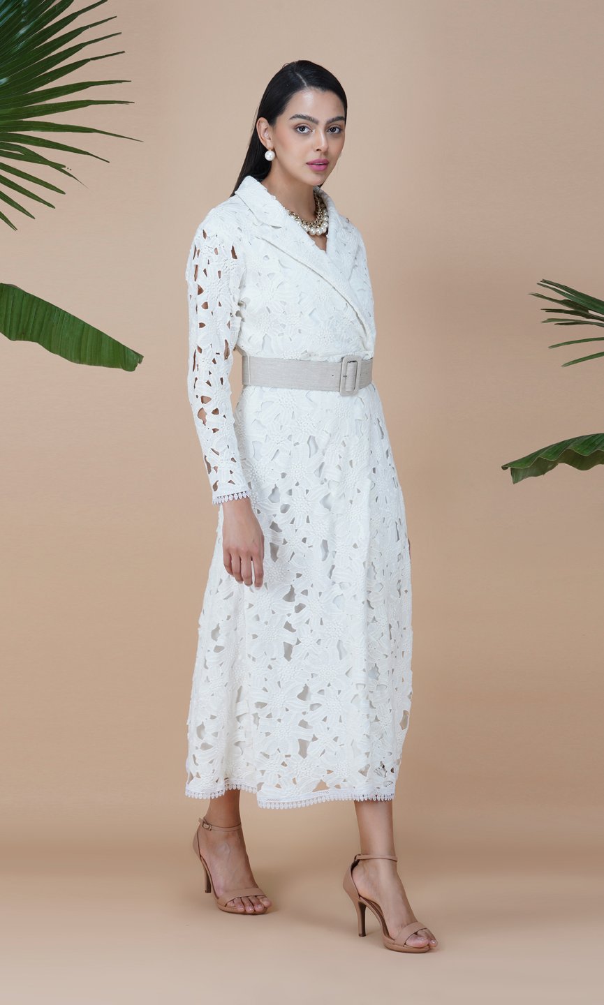 Lacey Daisy Trench Dress