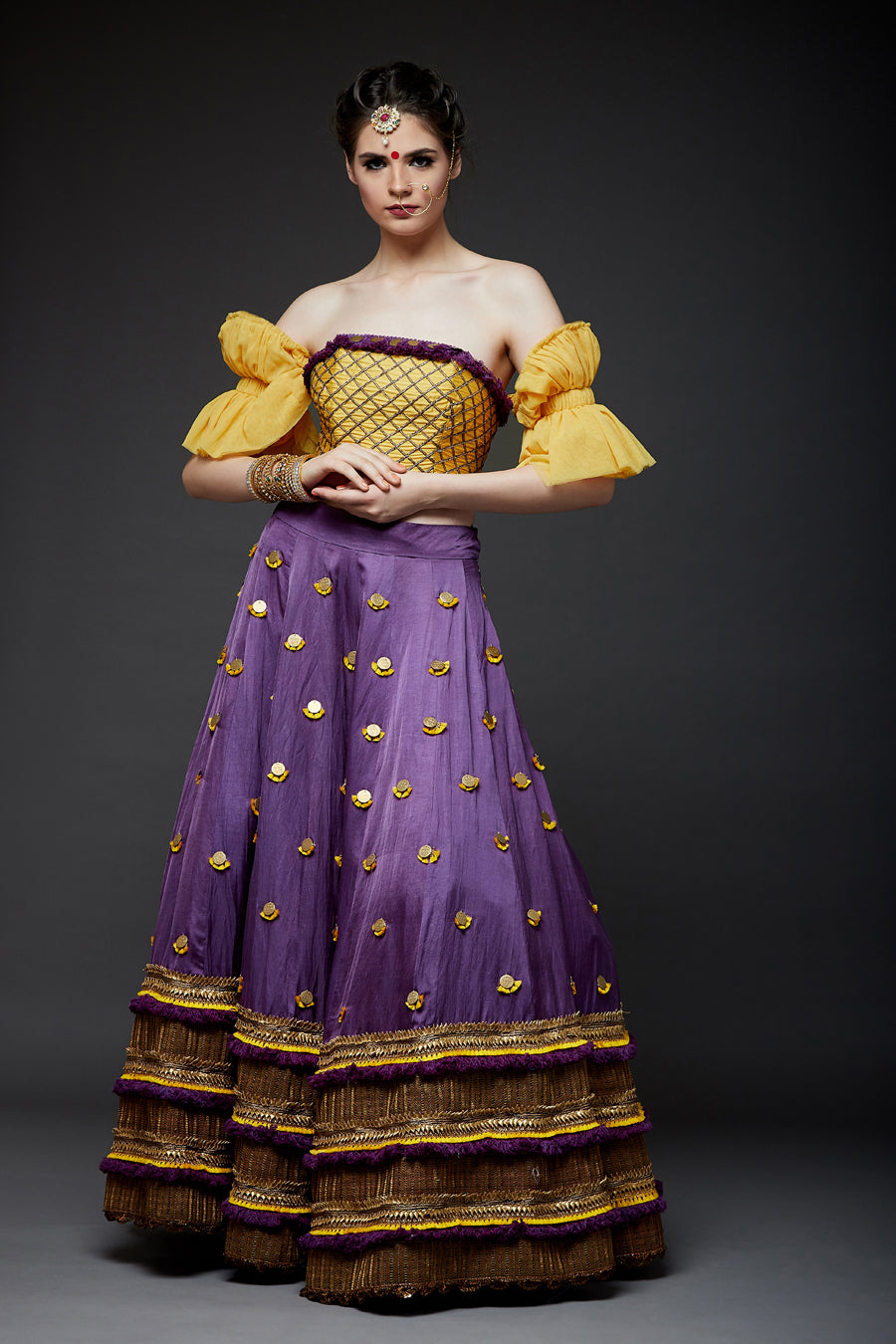 Lehenga With Corset Blouse