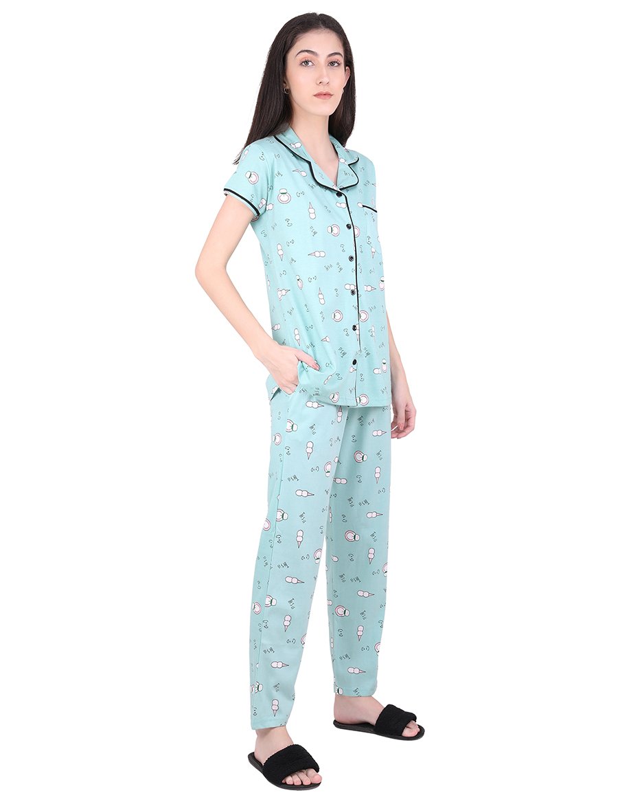 Ice-Cream Pajama Night Suit Set