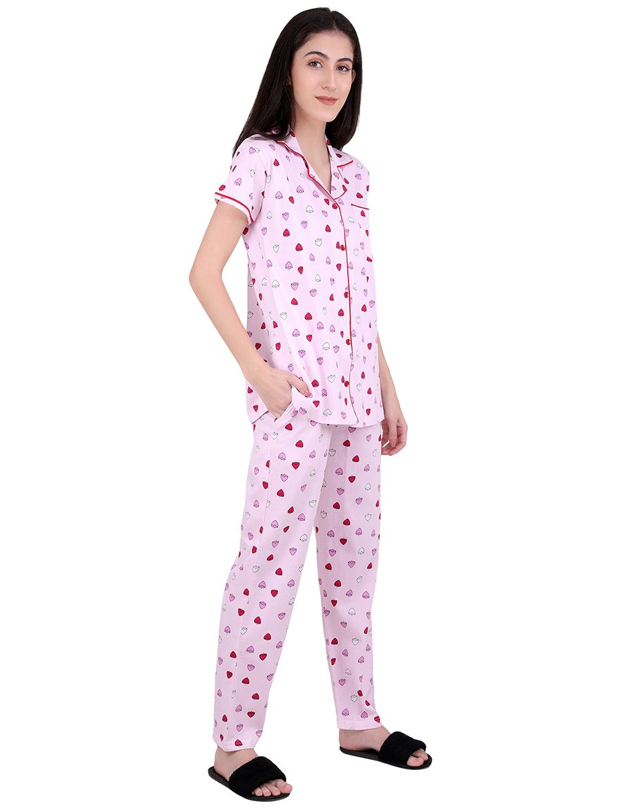 Strawberry Pajama Night Suit Set